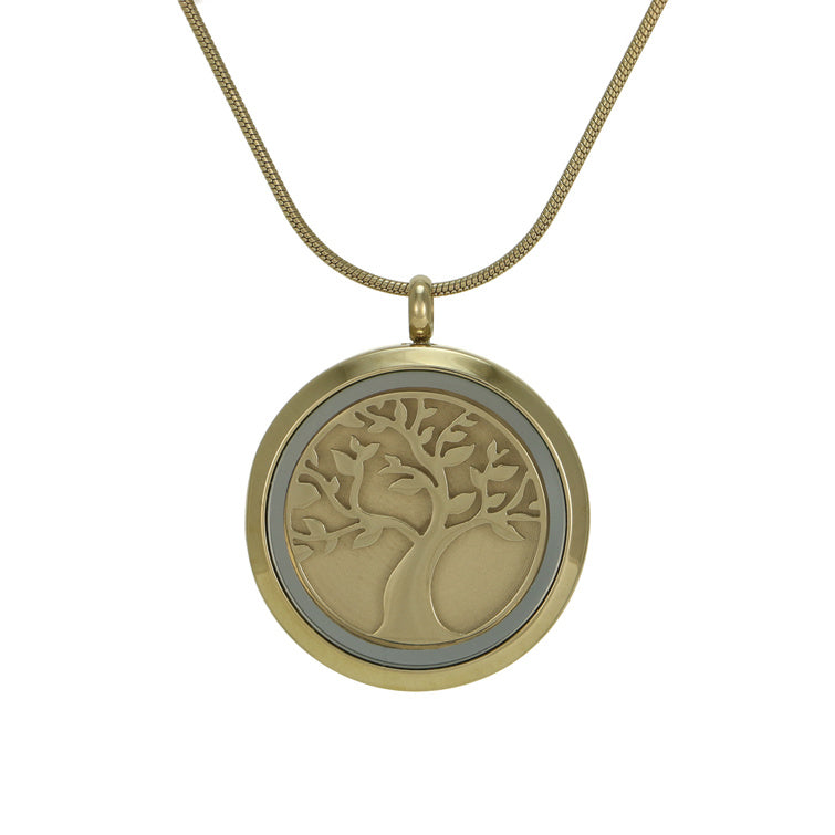Bronze Tree Cremation Pendant - Two Rivers