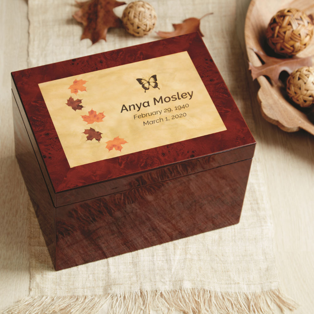 Autumn Leaves Memory Chest - Two Rivers